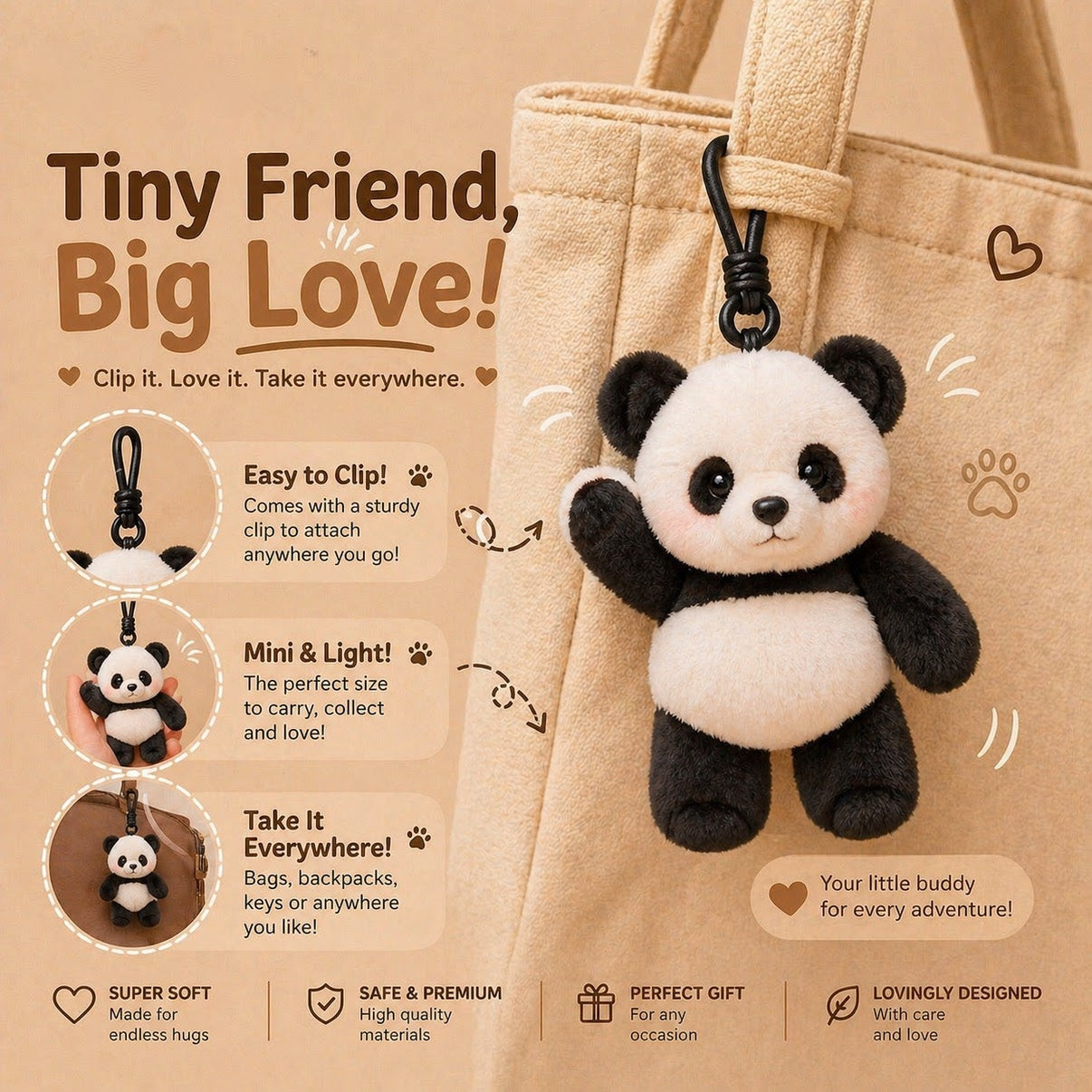 porte-clés run peluche